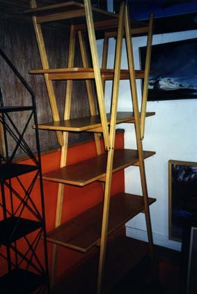  Meuble à étagères en bois années soixante.